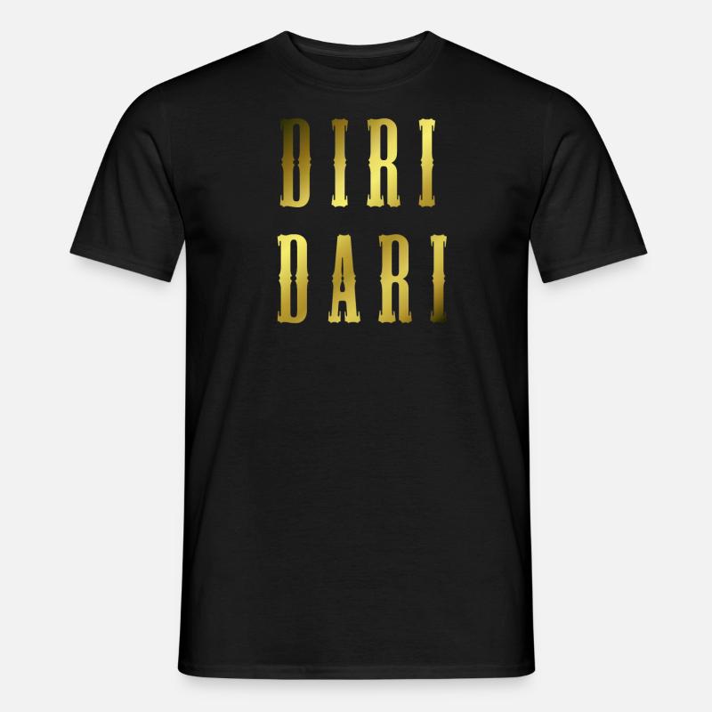 Diridari Gold Geschenk - Männer T-Shirt - Schwarz