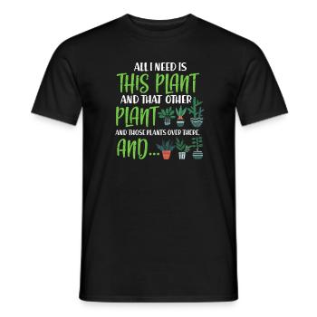 Jardinier jardinier jardinier plantation cadeau - T-shirt homme - noir - Devant - AI Model Male 178 light (178cm)