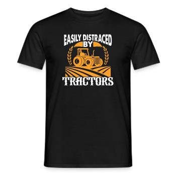 tractor - Men's T-Shirt - black - Front - AI Model Male 178 light (178cm)