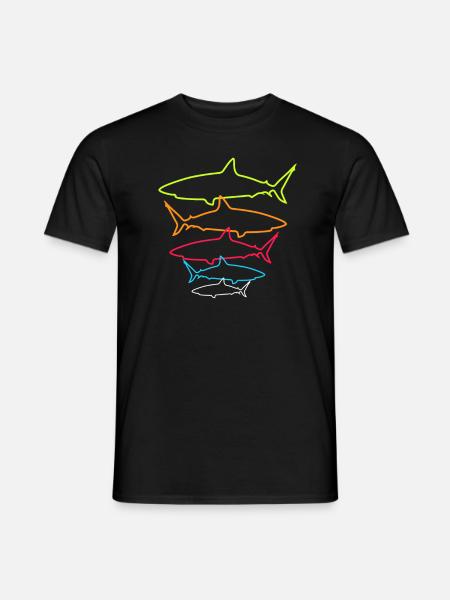 Requins Hai Shark Cadeau de mer plongeur de requins - T-shirt homme - noir