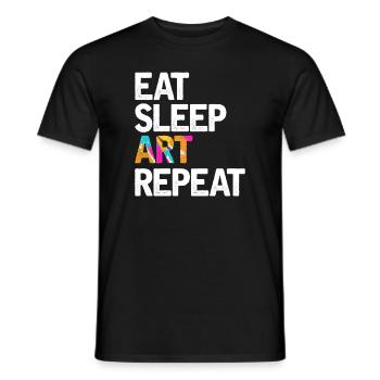 Art Art Artist Artist Creative Gift - Men's T-Shirt - black - Front - AI Model Male 178 light (178cm)