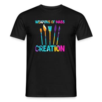 Artists - Men's T-Shirt - black - Front - AI Model Male 178 light (178cm)
