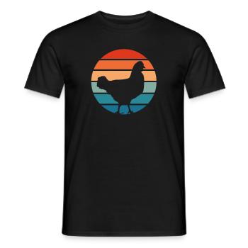 Huhn Hühner Hahn Bauernhof Landwirt Geschenk - Männer T-Shirt - Schwarz - Vorne - AI Model Male 178 light (178cm)