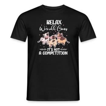 vaches - T-shirt homme - noir - Devant - AI Model Male 178 light (178cm)