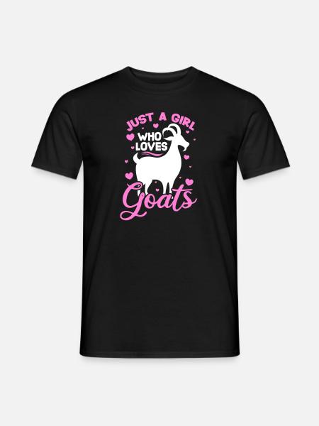 Ziege Ziegen Goat Ziegenbock Bäuerin Geschenk - Mænd T-shirt - sort
