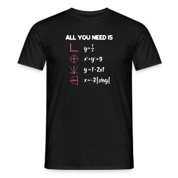 Cadeau de l'école de mathématiques - T-shirt homme - noir - Devant - AI Model Male 178 light (178cm)