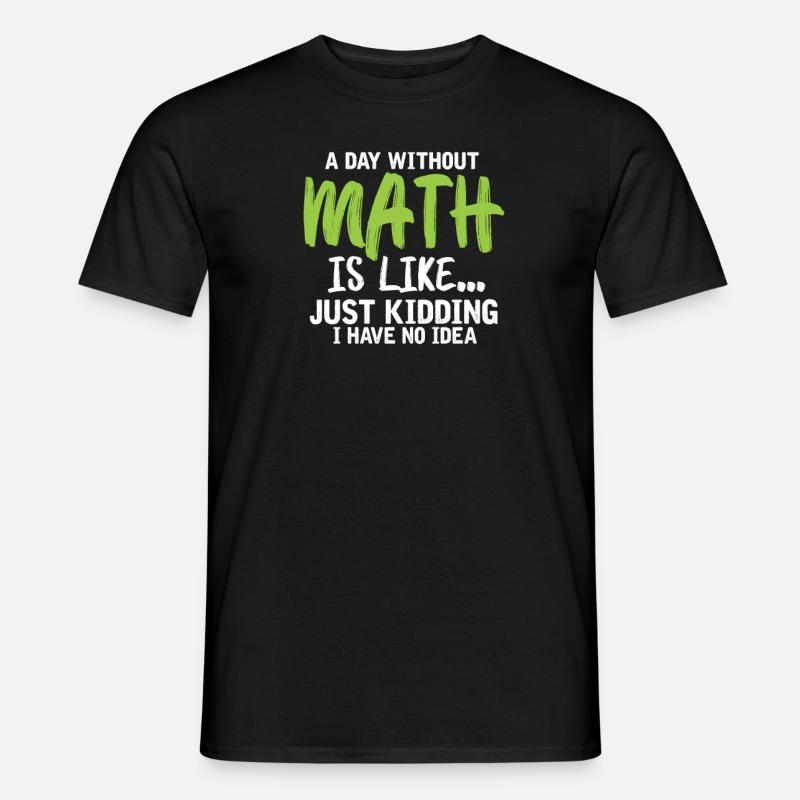Mathe - Männer T-Shirt - Schwarz