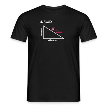 Cadeau de l'école de mathématiques - T-shirt homme - noir - Devant - AI Model Male 178 light (178cm)