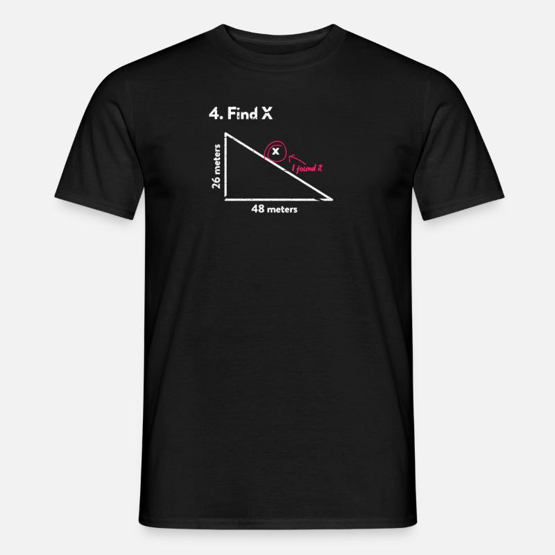 Mathe - Männer T-Shirt - Schwarz