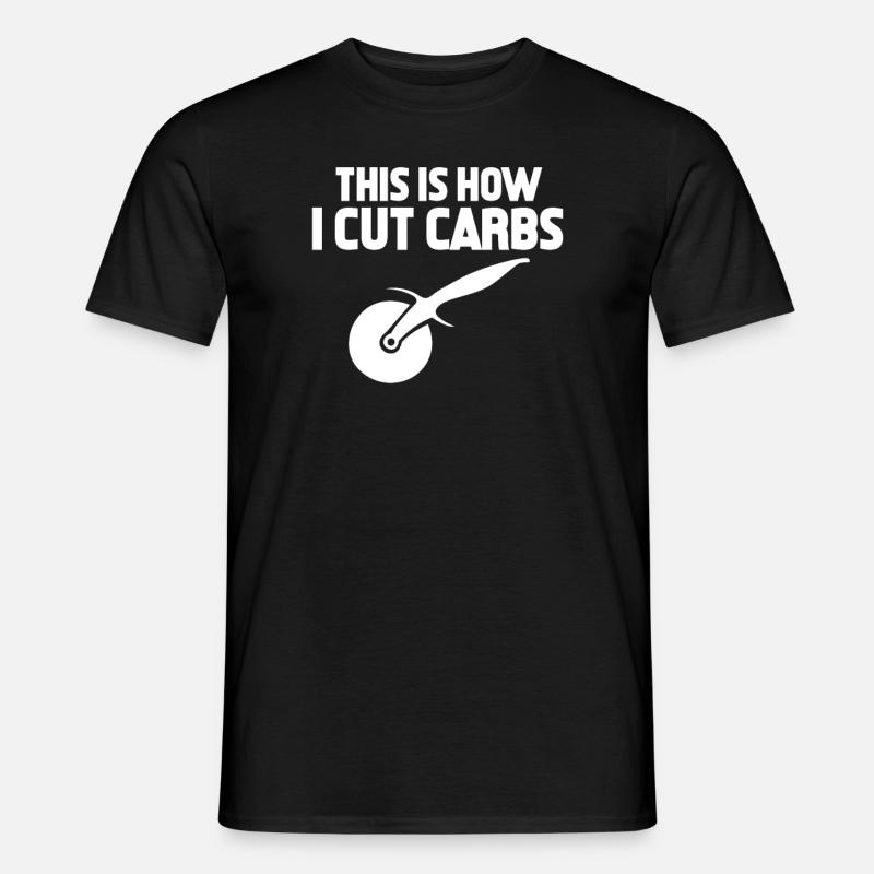 Pizza - Männer T-Shirt - Schwarz