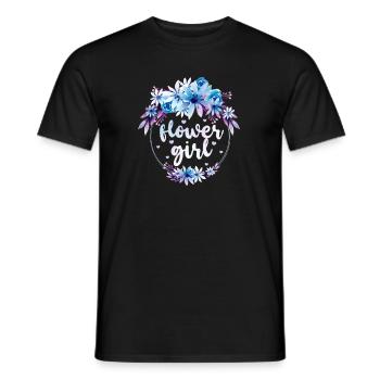 Blumenkind Blumenmädchen Hochzeit Heirat Geschenk - Männer T-Shirt - Schwarz - Vorne - AI Model Male 178 light (178cm)
