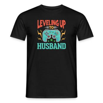 wedding - Men's T-Shirt - black - Front - AI Model Male 178 light (178cm)