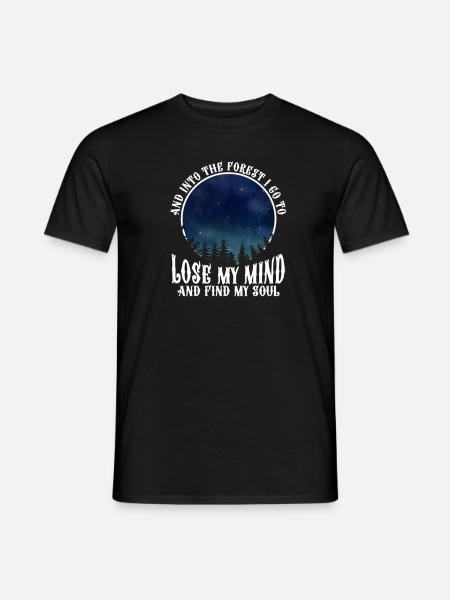 forêt - T-shirt homme - noir