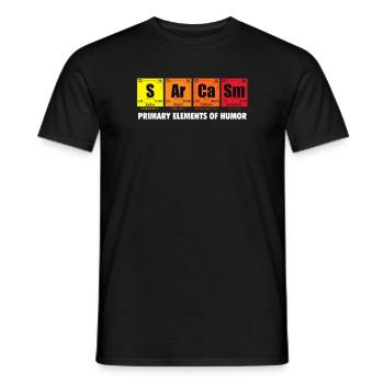 sarcasme - T-shirt homme - noir - Devant - AI Model Male 178 light (178cm)