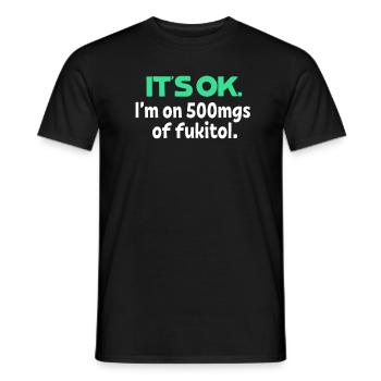 sarcasme - T-shirt homme - noir - Devant - AI Model Male 178 light (178cm)