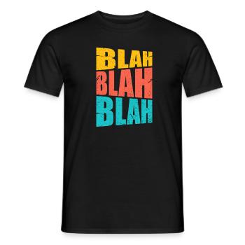 Blah Blah Blah - Männer T-Shirt - Schwarz - Vorne - AI Model Male 178 light (178cm)