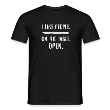 surgeon - Men's T-Shirt - black - Front - AI Model Male 178 light (178cm)