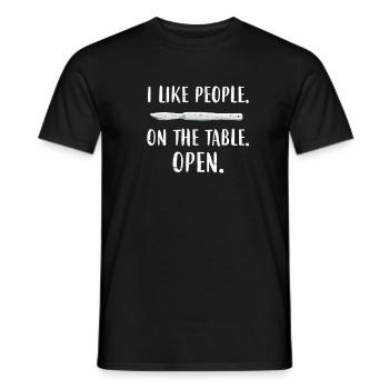 Surgeon Doctor Surgery Operation OP Gift - Men's T-Shirt - black - Front - AI Model Male 178 light (178cm)