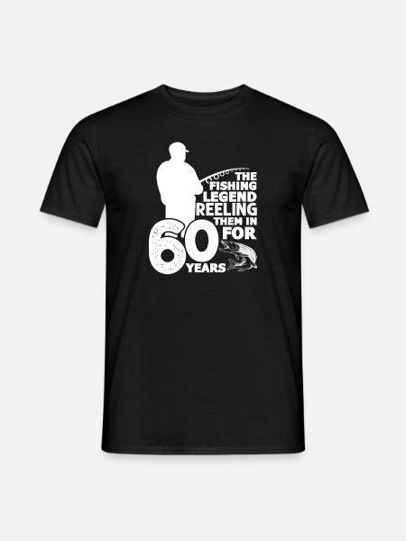 Anglers 60 years - Men's T-Shirt - black
