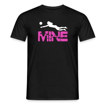 volley-ball - T-shirt homme - noir - Devant - AI Model Male 178 light (178cm)