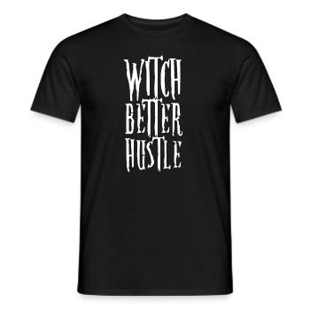Cadeau de sorcellerie sorcière Halloween balai sorcières - T-shirt homme - noir - Devant - AI Model Male 178 light (178cm)
