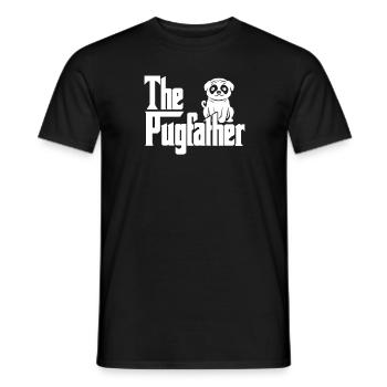 Pug pugs pet love dog dogs gift - Men's T-Shirt - black - Front - AI Model Male 178 light (178cm)