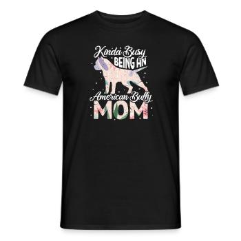 American Bully pet love dog dogs gift - Men's T-Shirt - black - Front - AI Model Male 178 light (178cm)
