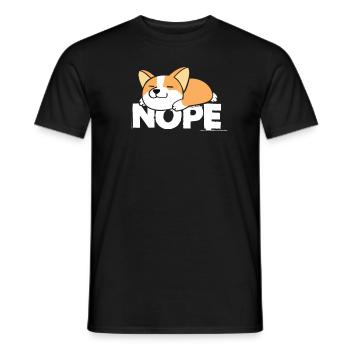 Corgi - T-shirt homme - noir - Devant - AI Model Male 178 light (178cm)
