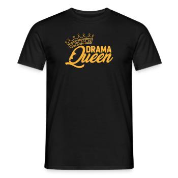 Drama Queen - Männer T-Shirt - Schwarz - Vorne - AI Model Male 178 light (178cm)