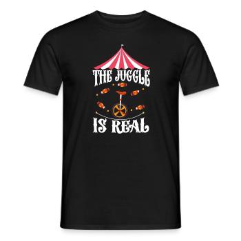 Circus - Men's T-Shirt - black - Front - AI Model Male 178 light (178cm)