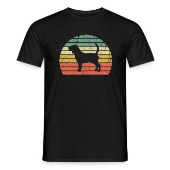 Beagle - T-shirt homme - noir - Devant - AI Model Male 178 light (178cm)