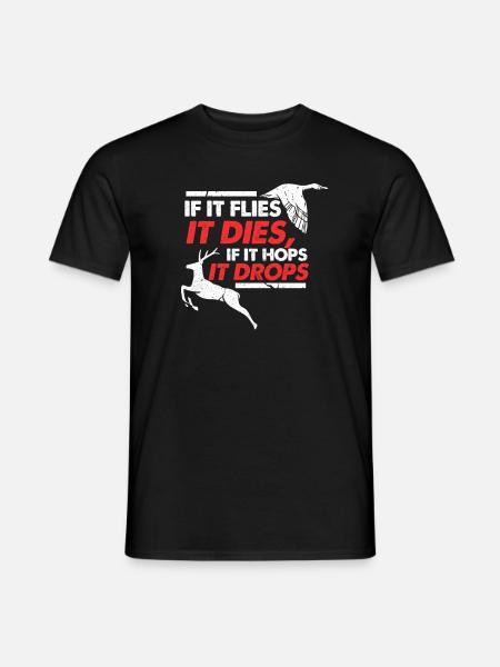 chasse - T-shirt homme - noir