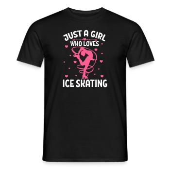 Patinage artistique Patineur Patinage - T-shirt homme - noir - Devant - AI Model Male 178 light (178cm)