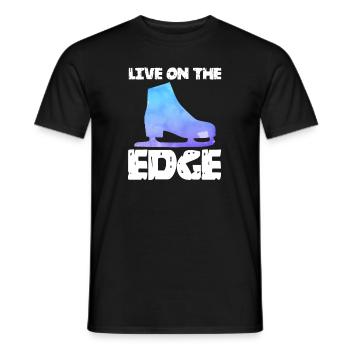 Patinage artistique Patinage sur glace Patinage sur glace - T-shirt homme - noir - Devant - AI Model Male 178 light (178cm)