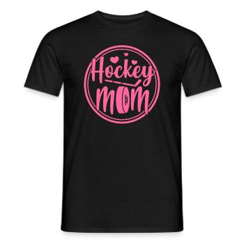 Eishockey Mutter Hockey Mom Muttertag Geschenk - Männer T-Shirt - Schwarz - Vorne - AI Model Male 178 light (178cm)