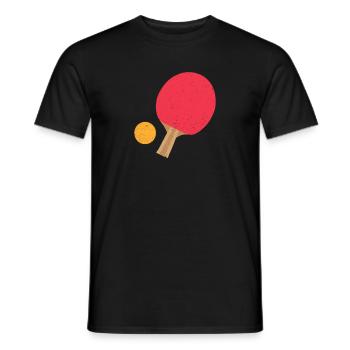 Table Tennis Ping Pong Ping Pong Gift - Men's T-Shirt - black - Front - AI Model Male 178 light (178cm)