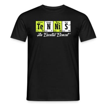 Tennis - T-shirt homme - noir - Devant - AI Model Male 178 light (178cm)