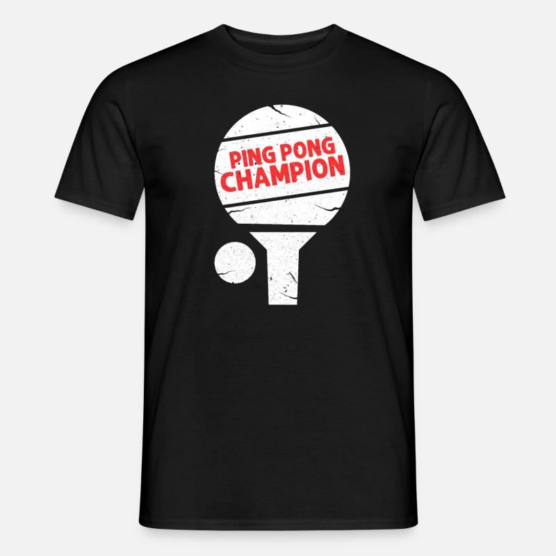 Pingpong - Männer T-Shirt - Schwarz