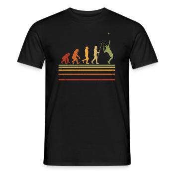 Tennis Evolution - T-shirt homme - noir - Devant - AI Model Male 178 light (178cm)