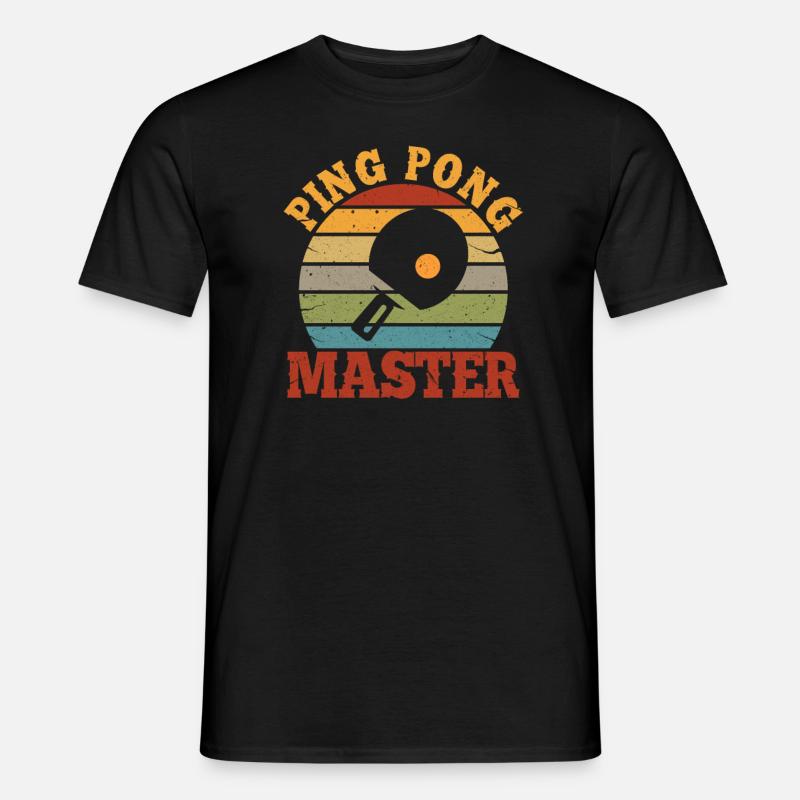Pingpong - Männer T-Shirt - Schwarz