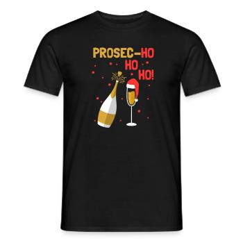 Prosecco de Noël Ho Ho Ho - T-shirt homme - noir - Devant - AI Model Male 178 light (178cm)