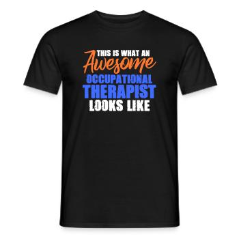 Occupational Therapist Occupational Therapy Therapist Gift - Men's T-Shirt - black - Front - AI Model Male 178 light (178cm)