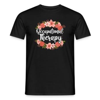 occupational Therapy - Men's T-Shirt - black - Front - AI Model Male 178 light (178cm)