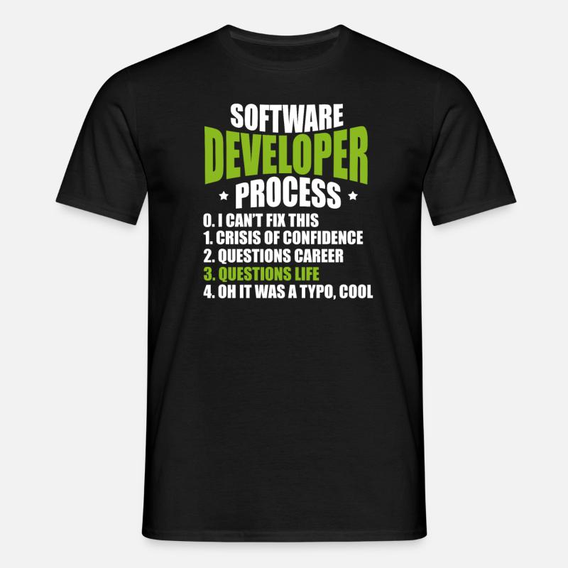 software developer - Men's T-Shirt - black