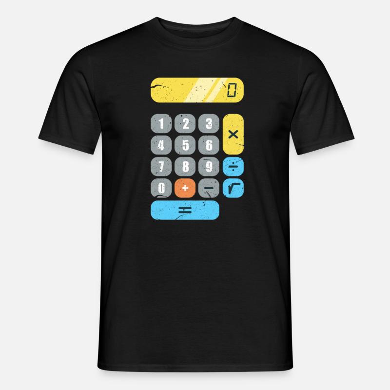 Calcolatrice matematica Matematica Matematico - T-shirt uomo - nero