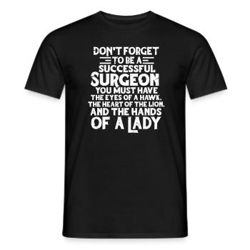 Chirurg Arzt Medizin Chirurgie Chirurgen Geschenk - Männer T-Shirt - Schwarz - Vorne - AI Model Male 178 light (178cm)