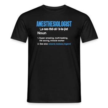 Anesthesiologist anesthesiologist injection gift - Men's T-Shirt - black - Front - AI Model Male 178 light (178cm)