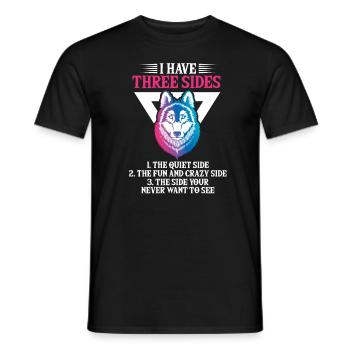 Wolf - Männer T-Shirt - Schwarz - Vorne - AI Model Male 178 light (178cm)