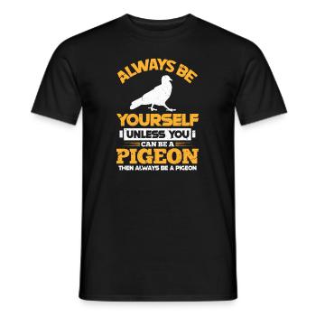 Dove - Men's T-Shirt - black - Front - AI Model Male 178 light (178cm)