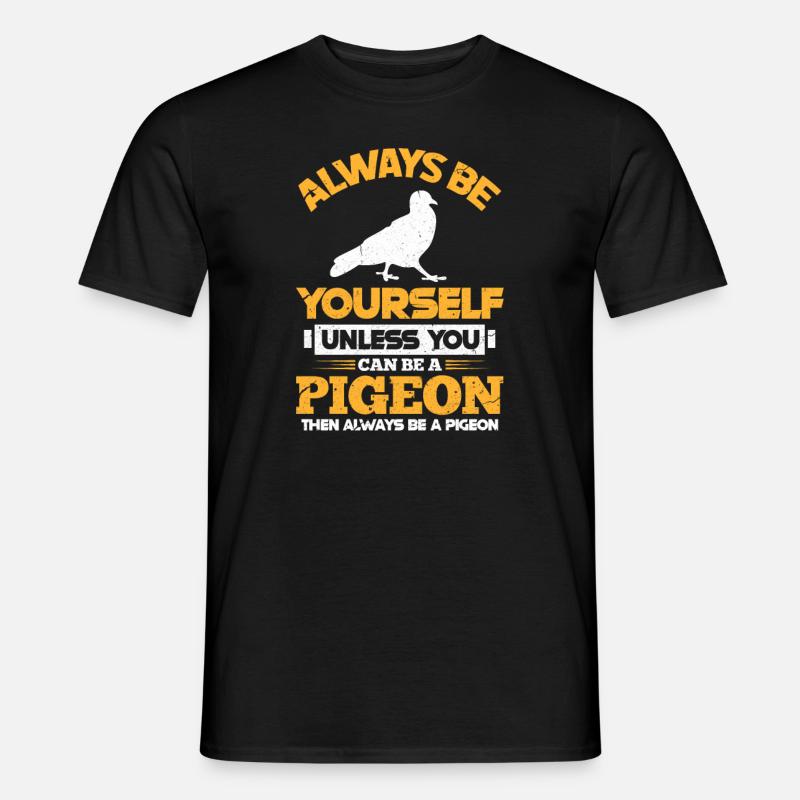 Taube - Männer T-Shirt - Schwarz